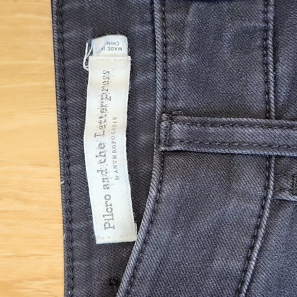 Pilcro for Anthropologie High-Rise Denim Legging in Washed Black - Picture 6 of 12